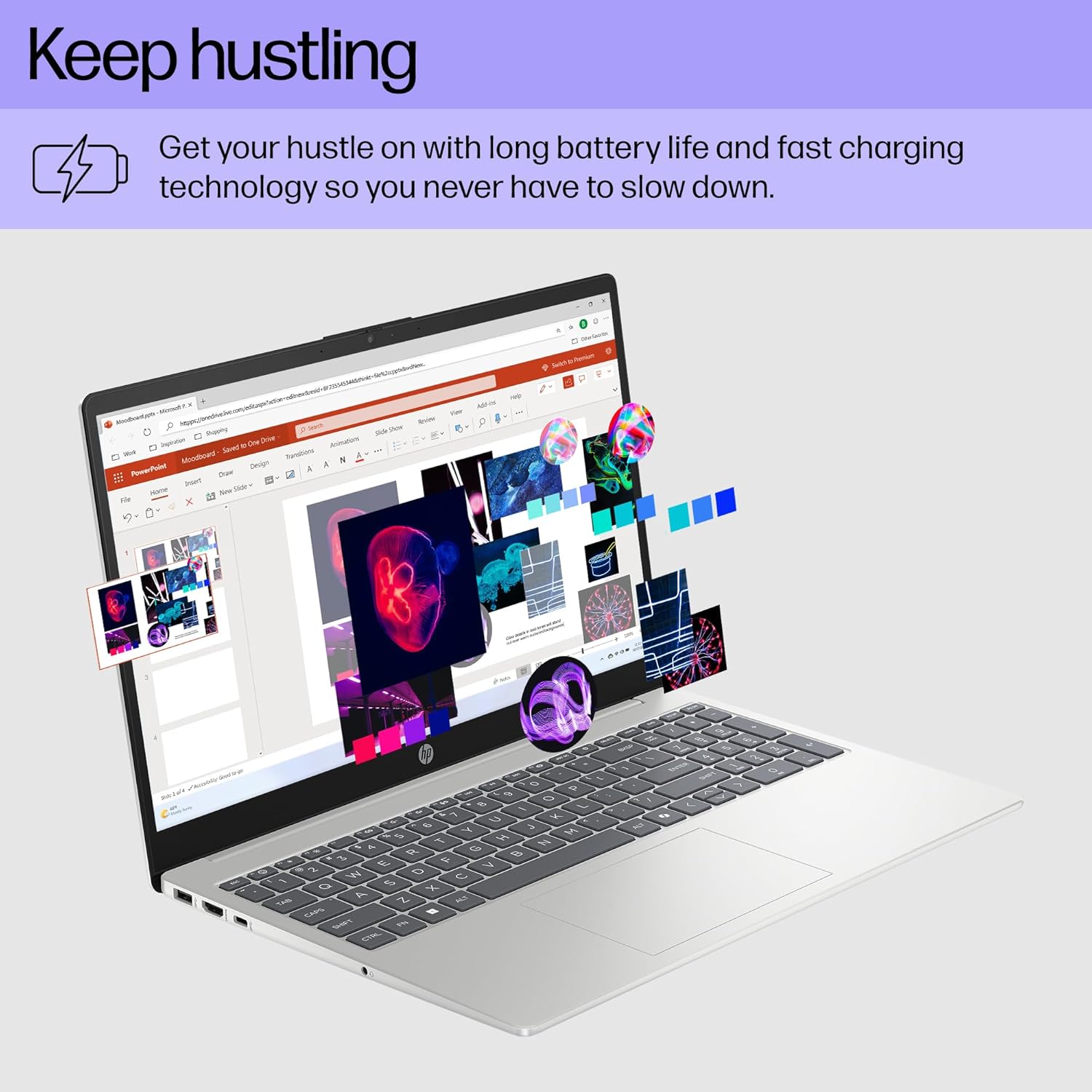 HP 15.6 inch Laptop  HD Touchscreen Display  AMD Ryzen 3 7320U  8 GB RAM  128 GB SSD  AMD Radeon Graphics  Windows 11 Home in S Mode  Natural Silver  15- fc0099nr