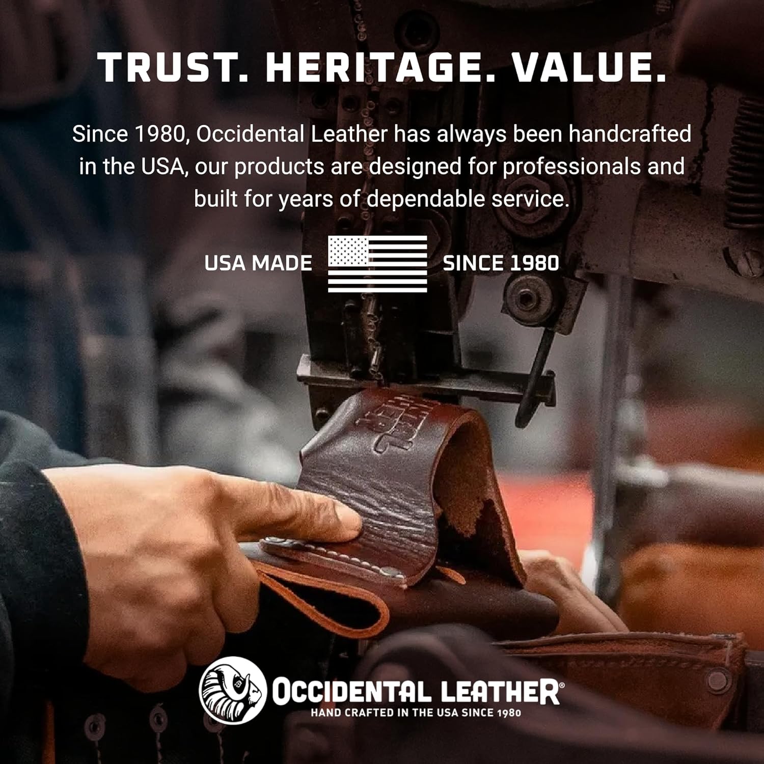 Occidental Leather 3" Ranger Leather Work Belt - Medium, OxyRed - Bridle Leather, Heavy-Duty Steel Roller Buckle, Edge Stitched - Made in USA