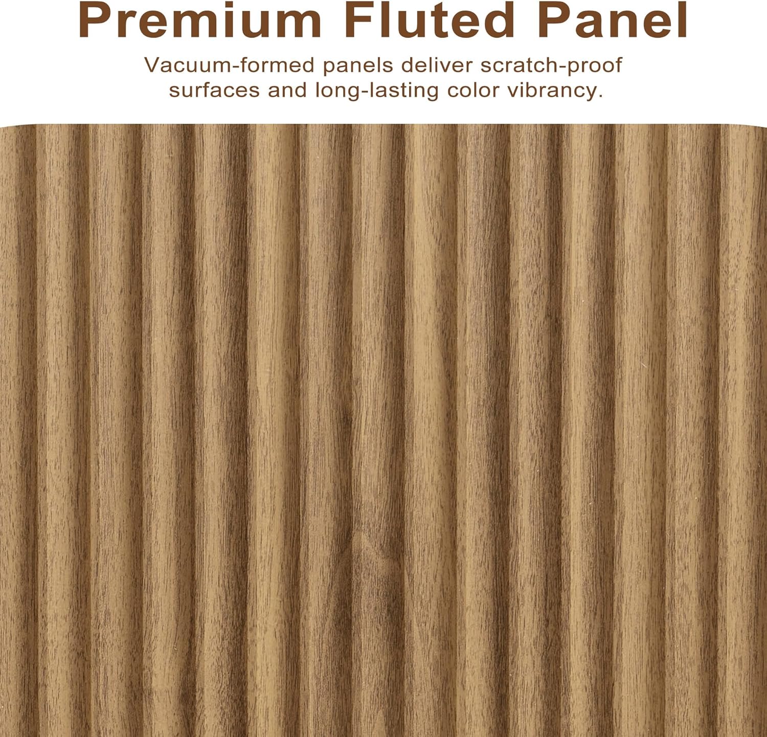 Fluted Sideboard Buffet Cabinet with Storage,63" Modern Credenza Storage Cabinet with Doors and Adjustable Shelves,Wooden Buffet Cabinet for Kitchen,Living Room,Natural Oak