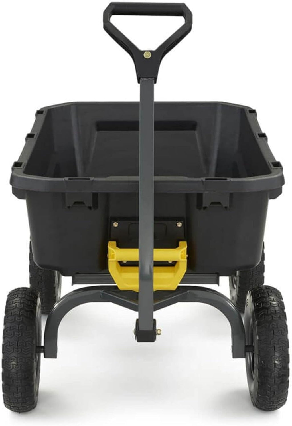 7GCG-NF Heavy-Duty Poly Dump Garden Cart with No-Flat Tires, 7 Cubic Feet, 1200-Pound Capacity, Black, Amazon Exclusive