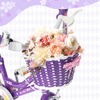 XJD Girls Bike for Toddlers 3-9 Years Old Kids, 12 14 16 Inch Kids Bike with Training Wheels, Streamers, Basket and Doll Seat