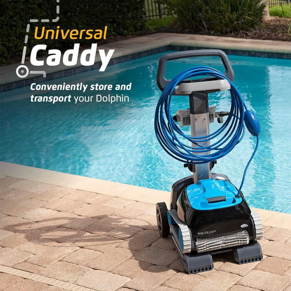 Dolphin Nautilus CC Automatic Robotic Pool Vacuum Cleaner  Always Cleaning  Never Charging  Includes Caddy for Easy Transport and Storage  Ideal for In-Ground Pools up to 33 FT in Length