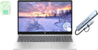 HP 15.6" Touchscreen Business Laptop  32GB RAM 1.5TB Storage (1TB SSD+512GB Docking Station Set)  6-Cores Intel Core i3  Windows 11  PLUSERA Earphones  Silver