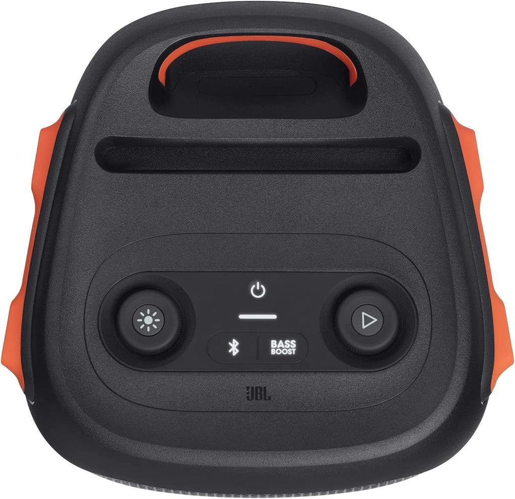 JBL PartyBox 110 - Portable Party Speaker with Built-in Lights  Powerful Sound and deep bass  Black