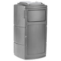Commercial Zone PolyTec™ Side Entry Trash Container, Square, Tray, Dual Flipper, Dome Top
