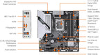 GIGABYTE B760M Gaming Plus WiFi DDR4 LGA 1700 Intel B760 M-ATX Motherboard, 2* M.2, PCIe 4.0, Front USB 3.2 Gen 1 Type-C, 6 GbE LAN, Q-Flash Plus, EZ-Latch