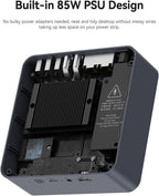 Beelink EQi12 Mini PC  Intel Core 1220P (up to 4.4GHz) 10C/12T  Mini Computer 16GB DDR4 3200MHz 500GB PCIe4.0 SSD  Dual HDMI Display 4K 60Hz/WiFi6/BT5.2/HTPC/NPU/AI/Built-in PSU