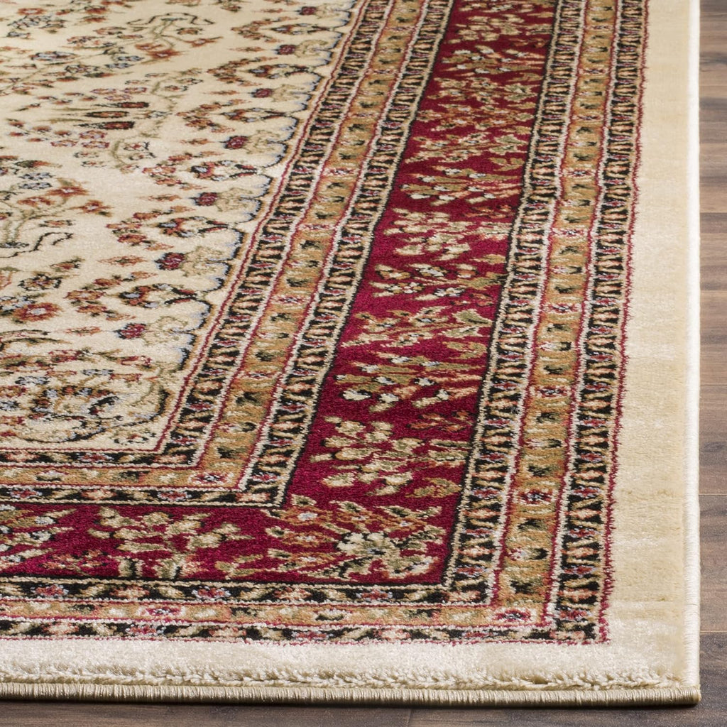 SAFAVIEH Area Rug 9x12 - Lyndhurst Collection - Large - Ivory & Red, Traditional Oriental Design, Non-Shedding & Easy to Clean, Ideal for Living Room, Bedroom, Dining Space (LNH331A)