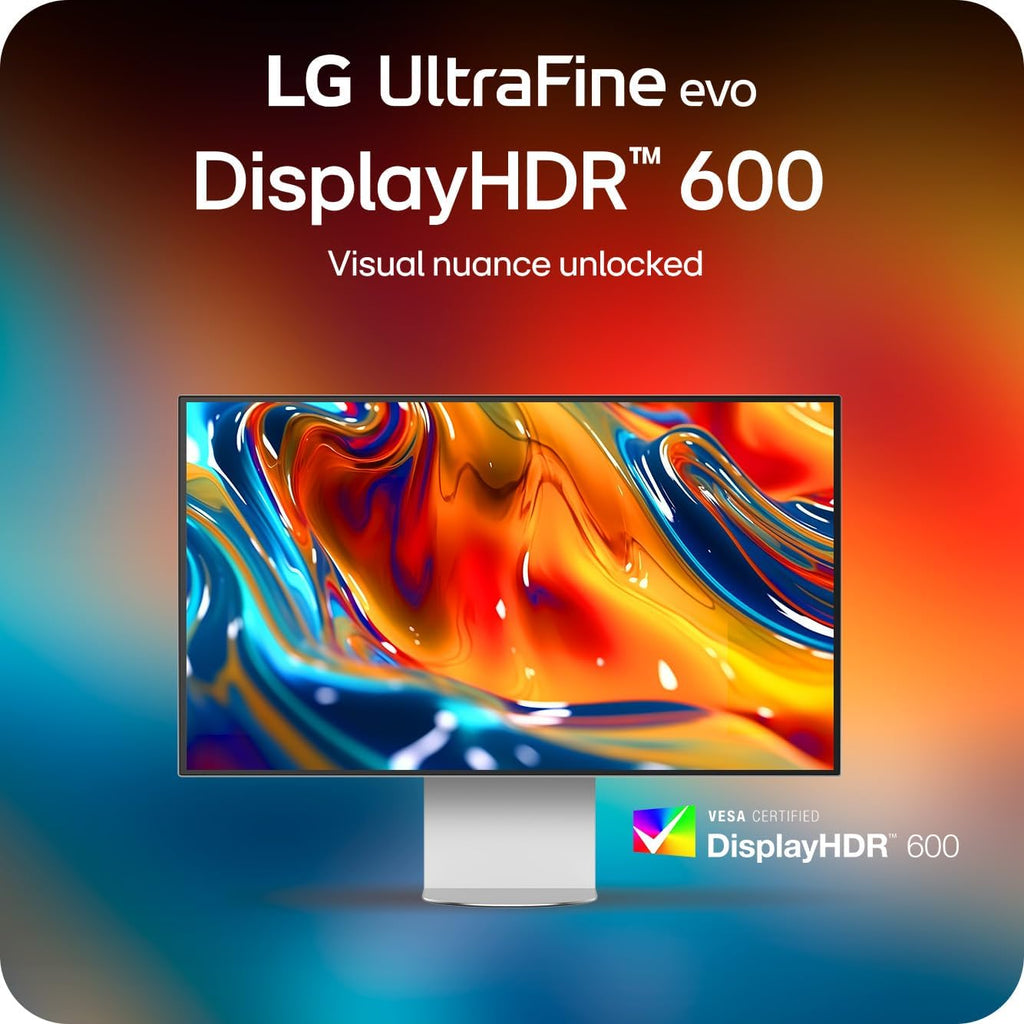 LG 32U990A-S 32-Inch Ultrafine 6K (6144 x 3456) Nano IPS Black Thunderbolt 5 Professional Monitor  60Hz  DisplayHDR 600  Speakers  HDMI 2.1  DisplayPort 2.1  USB-C  Tilt/Height/Pivot Stand  Silver