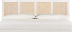 Safavieh Home Collection Vienna White Wash Cane King Headboard Platform