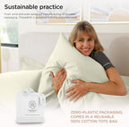Threadmill Supima Cotton Sheets - Queen, 1000 Thread Count, 4 Piece Luxury Bedding Set, Hotel Quality Sateen Weave, Ivory with Elasticized Deep Pocket
