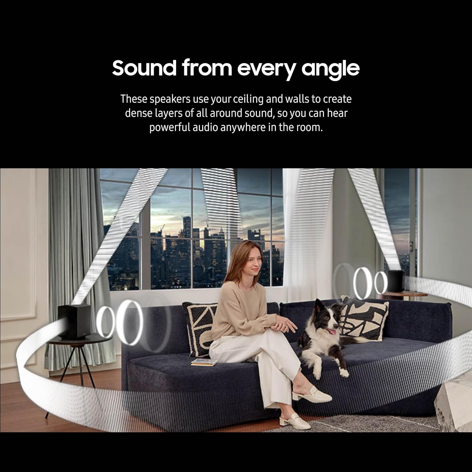SAMSUNG Q990D 11.1.4ch Soundbar w/Wireless Dolby Atmos Audio  Rear Speaker Included  Q-Symphony  SpaceFit Sound Pro  Adaptive Sound  Game Mode Pro with Alexa Built-in  HW-Q990D/ZA