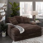 Nestle Chaise Lounge With Dual Cupholders And Charging Ports