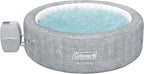 Coleman Sicily AirJet Large Round 5 to 7 Person Inflatable Hot Tub Portable Outdoor Spa with 180 AirJets and EnergySense Cover  Grey