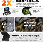 FishPRO® 2026 Upgrade NO.1 HD 1080P Underwater Fishing Camera 7'' IPS- w/10 000mAh (Ease to Use) Ice Fishing Camera Underwater  Fish Finder Camera for Ice Lake Boat Fishing w/USB-C  LED+IR  82ft