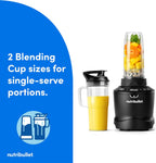 nutribullet SmartSense Blender Combo, 1400W, 64oz Pitcher, 32oz & 24oz Cups, 5-Speed, Smoothies, Ice and Frozen Fruit, Nut Milk, Soup, Matte Black, NBF50700AK