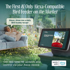Birdbuddy Smart Solar Pro Hummingbird Feeder with Camera - AI Bird Identification  2K Video  5MP Photos  Outdoor Hanging  Gift for Bird Watching