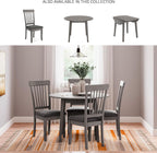 Signature Design by Ashley Shullden Casual Round Dining Small Drop Leaf Table, Seats up to 4, Gray