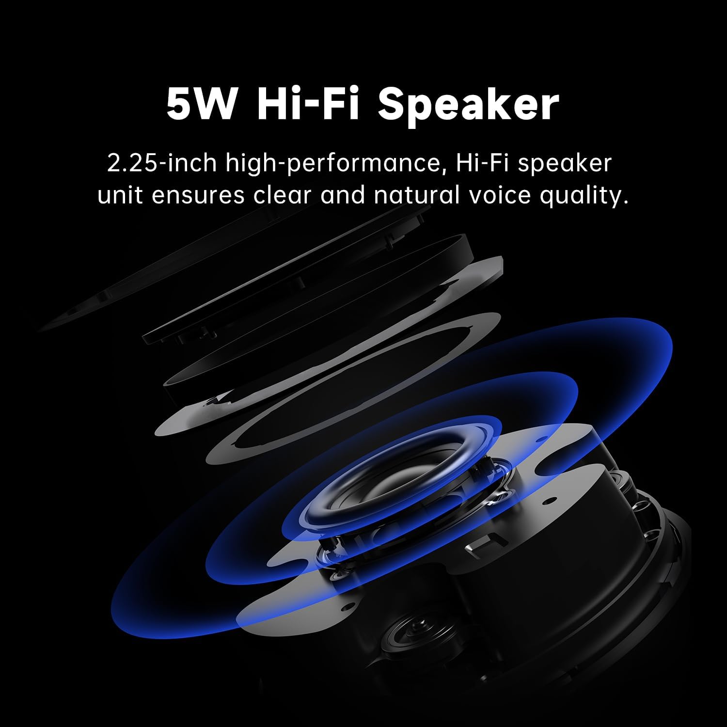 Horion HM-5U Conference Speaker and Microphone with AI, Bluetooth Speakermic for Conference Calls, 8 Mics, 32kHz, 26ft Voice Pickup, 8 Speakerphones Daisy-Chained, Works with Zoom/Microsoft/Teams
