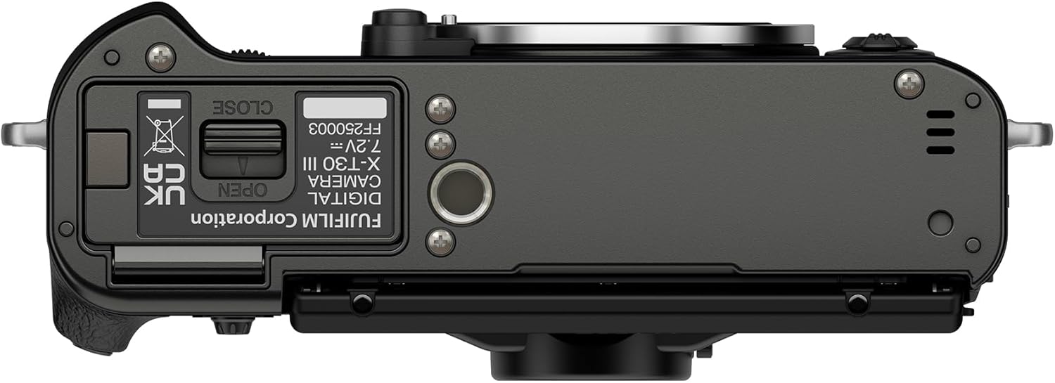FUJIFILM X-T30 III Mirrorless Camera Body  Charcoal Silver