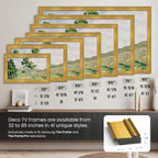 Antique Gold 65" Premiere Deco TV Frame - Compatible ONLY with Samsung The Frame TV and Pro TVs (Fits 2021-2026  LS03A  LS03B LS03C LS03D LS03FA LS03FW)