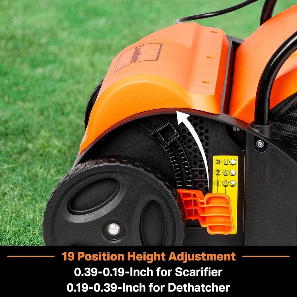 LawnMaster GV1212B Scarifier and Dethatcher 13-Inch 12AMP