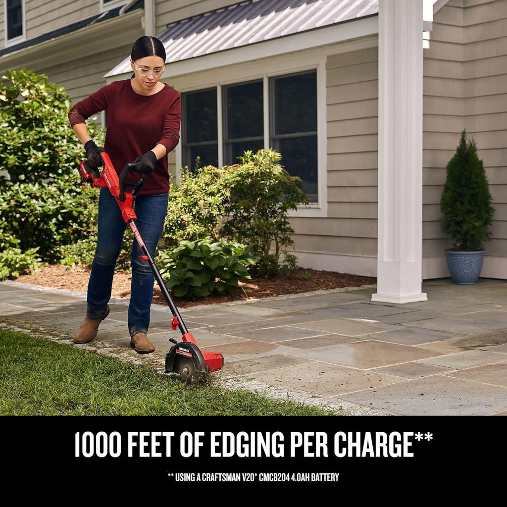 CRAFTSMAN 20V Edger Lawn Tool, Cordless Trencher, Bare Tool Only (CMCED400B)