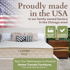 CottonSleep All Natural Mattress (100% Organic Cotton, Wool, & GOTS Latex, Made in The USA) Non Toxic, Fiberglass Free Hybrid Pocket Coil and Plush Foam Bed in A Box Medium Soft - Twin, 13"