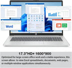 HP 17.3'' Touchscreen Laptop Computer-Windows 11 Pro for Business & Home Use  8-Cores Intel i3-N305  32GB RAM  128GB eMMC+1TB PCIe M.2 SSD  720 HD Webcam  HDMI  Num Pad  Wi-Fi 6  1 Year Office 365