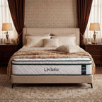 LIKIMIO 12 Inch Queen Size Mattress, 2-in-1 Hybrid Mattress w/Memory Foam & Pocket Springs in A Box, Oeko-TEX & CertiPUR-US Certified, Made in USA