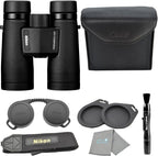 Nikon Monarch M7 10x42 (16766) Black Binoculars Bundle with Lens Pen and Cleaning Cloth  Compact Binoculars for Adults for Hunting  Bird Watching  and Hiking Essentials  Zoom Lightweight Travel