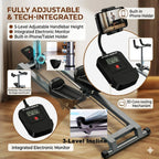Crawling Training Machine Noiseless Spine Twist Stretch Trainer Home Gym Exercise Machine with Adjustable Hand Grips LED Display Knee Support & Steel Frame Full Body Low-Impact Cardio