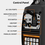 Portable Inverter Generator 2500W Gas Powered  Long Runtime Gas Generators for Home Use  Camping  Super Quiet Emergency Home Backup  with CO Sensor  EPA Compliant