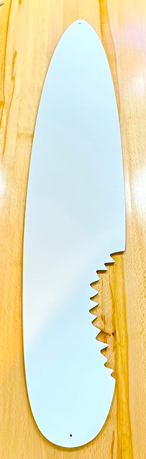 Beach Parrot Aluminum and Composite Indoor and Outdoor Surfboard - 46.5 inches by 9 inches x .25 inches
