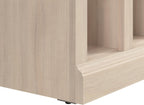Bush Home Woodland 40W Hall Tree and Shoe Storage Bench with Shelves in White Washed Maple, Cubbies and Coat Hooks for Foyer, Mudroom or Entryway