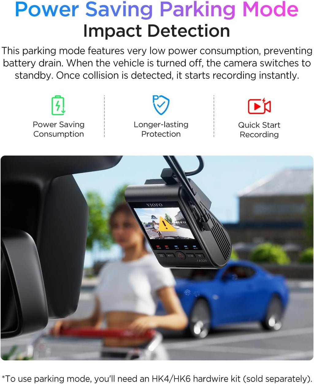 VIOFO A329S 4K 60FPS Dash Cam Front and Rear  4K+2K Dual Dash Camera for Cars  Power Saving Parking Mode  Wi-Fi 6 App Control  Dual STARVIS 2 Sensors  Supports up to 4TB SSD