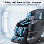 MassaMAX MT339 4D Massage Chair, Full Body Recliner with Auto Footrest, Zero Gravity, OTA Cloud Tech, SL Track, Deep Yoga Stretch, 27 Modes, APP, AI Control, and Heating (Deep Black)