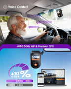 Vantrue S1 Pro Max AI Dash Cam 4K+4K w/ADAS & BSD  Dual STARVIS 2 Dash cam Front and Rear  2 Channel HDR Dashcam  PlatePix Night Vision  5G WiFi  Voice Control  GPS  24H Buffered Parking Mode  1TB Max