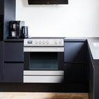 Front Control Electric Range Oven with 5 Cooktop Elements with 6 Cooking Power Options, Freestanding Oven, 5.0 cu. ft. Capacity Stainless Steel