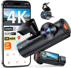 Vantrue N4 Pro S 4K 3 Channel Dash Cam w/Triple STARVIS 2  4K+1080P+2.5K Front Inside Rear Dash Camera  4+2.5K Dual Channel  HDR IR Night Vision  Voice Control  Parking Mode  GPS  Wi-Fi  Support 1TB