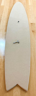 Landshark Parrot Fishtail Surfboard 46.5 in x 9 in x .05 in