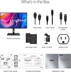 ASUS ProArt Display 32” 4K HDR Monitor (PA329CV) - UHD (3840 x 2160)  IPS  100% sRGB/Rec.709  ΔE < 2  Calman Verified  USB-C Power Delivery  DisplayPort  HDMI  USB 3.1 Hub  C-clamp  Height Adjustable