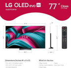 LG 77-Inch Class OLED evo C4 Series Smart TV 4K Processor Flat Screen with Magic Remote AI-Powered with Alexa Built-in (OLED77C4PUA  2024) (Renewed)