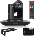 FoMaKo HDMI PTZ Camera, AI Auto-Tracking Gen 3, 20x Optical Zoom, IP USB3.0 HDMI,for Church Services Worship Education,Upgradable to an NDI Camera,FMK12UH Pro(20x)-B,Black Color