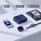 Beelink Mini PC Mini S12 N95 Intel Alder Lake-N95 (up to 3.4GHz) 12GB LPDDR5 500GB SATA3 SSD Mini Desktop Computer  Support 4K@60Hz Dual HDMI Display  2.5G LAN/USB3.2/Low-Power Home/Office Micro PC