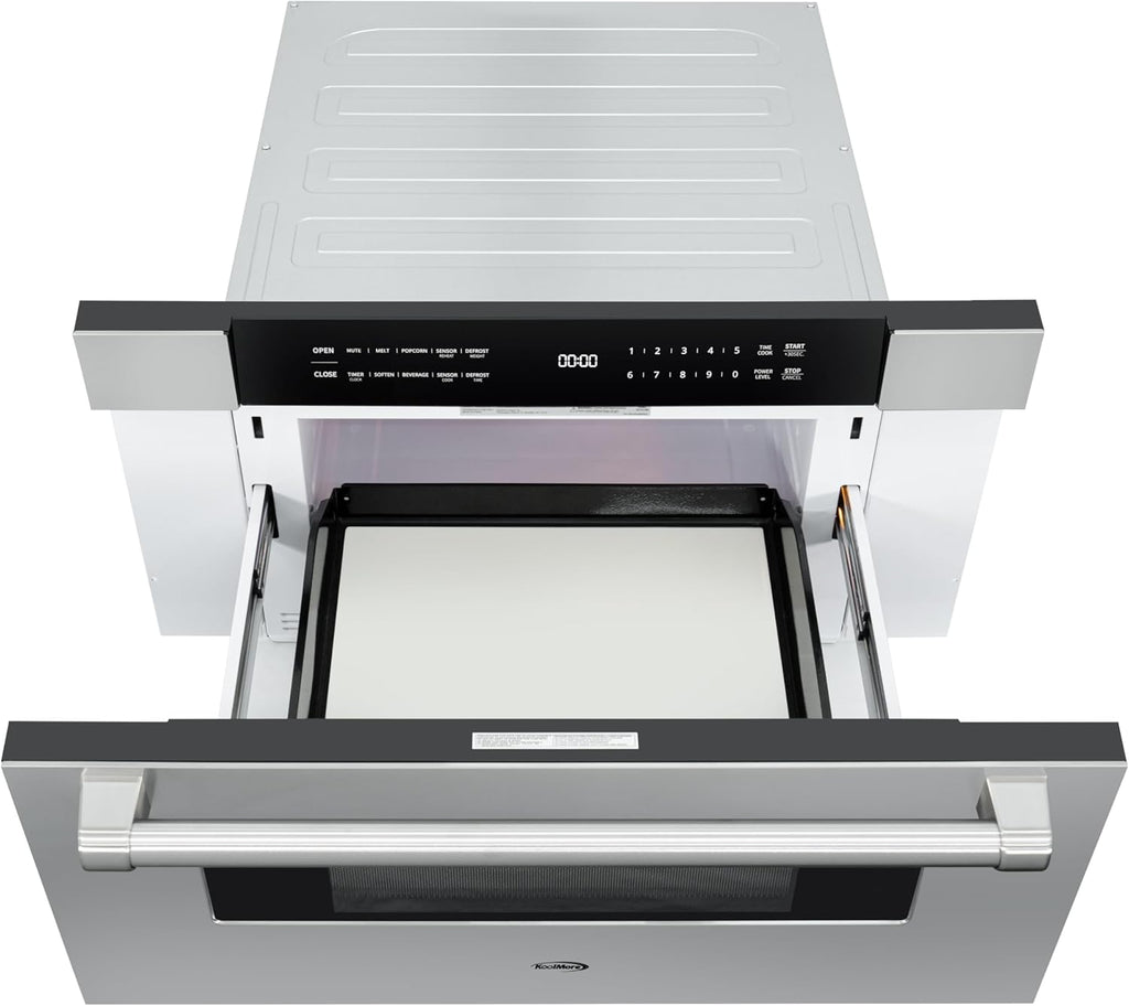 KoolMore 30 in. Microwave Drawer, 1.2 cu. ft. Capacity in Stainless-Steel (KM-MD30-SS)
