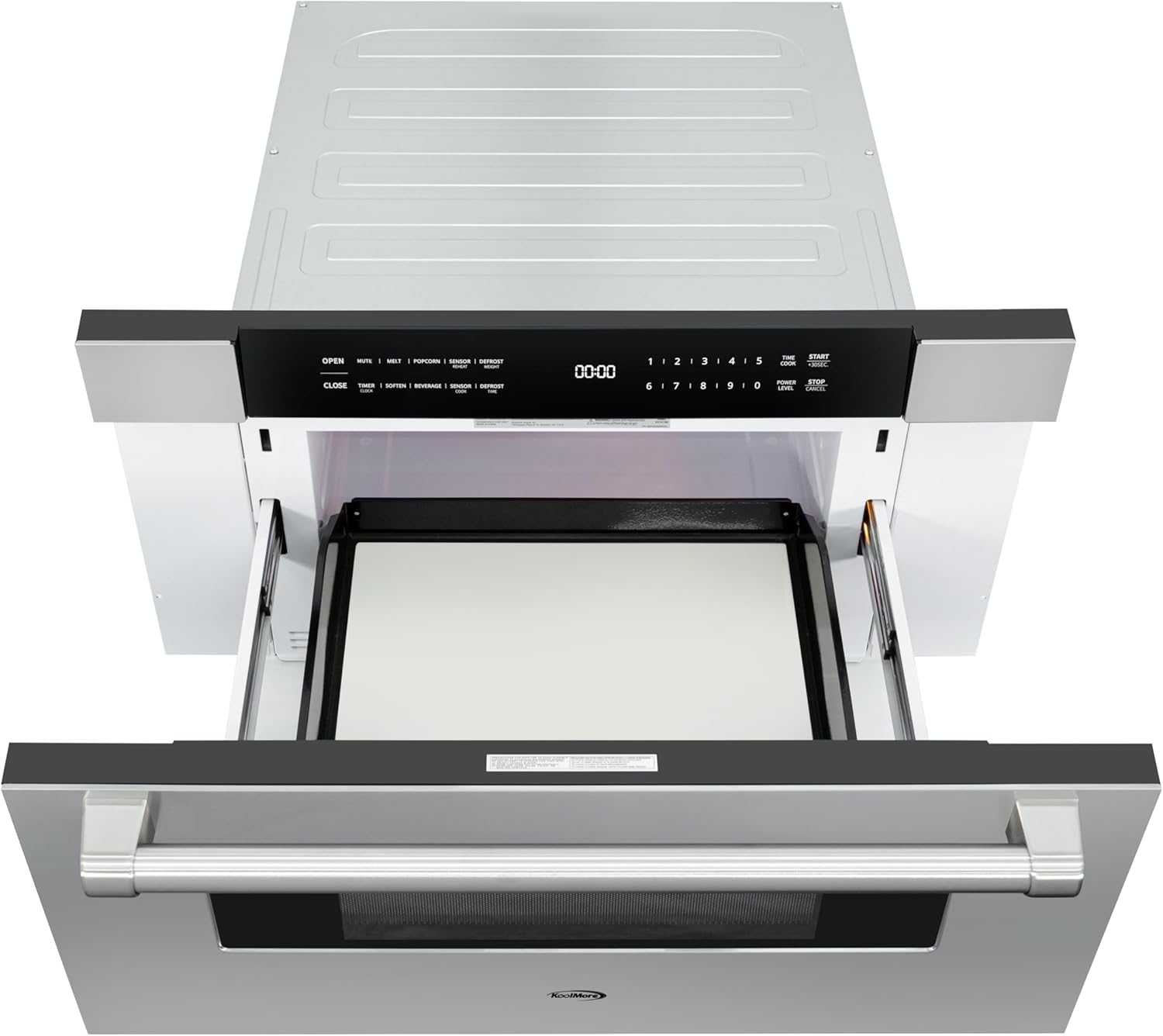 KoolMore 30 in. Microwave Drawer, 1.2 cu. ft. Capacity in Stainless-Steel (KM-MD30-SS)