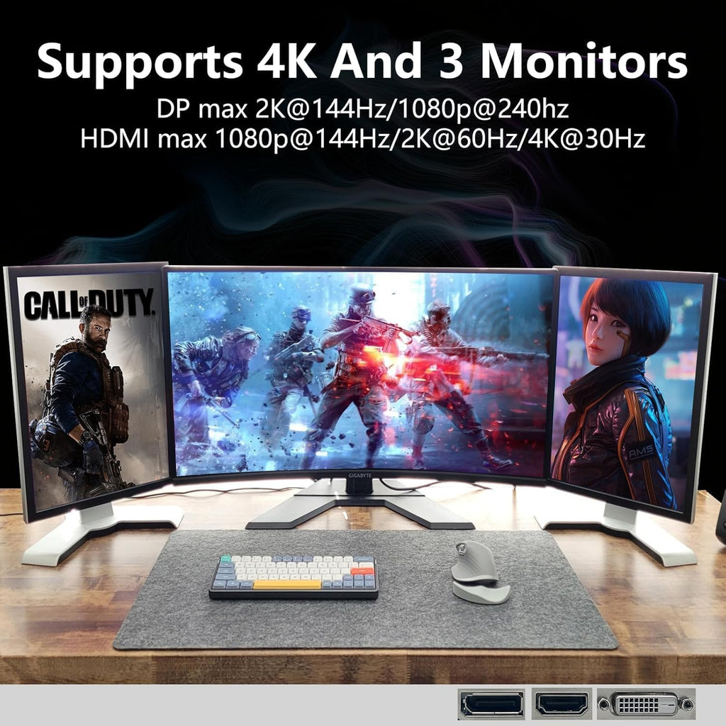GPVHOSO GTX 750Ti 4GB GDDR5 Graphics Card, 640SP 128bit Direct X12 Computer Video Cards, PCI Express 3.0x16 Interface, VGA, HDMI, DVI-D, Low Power GPU for Working Gaming