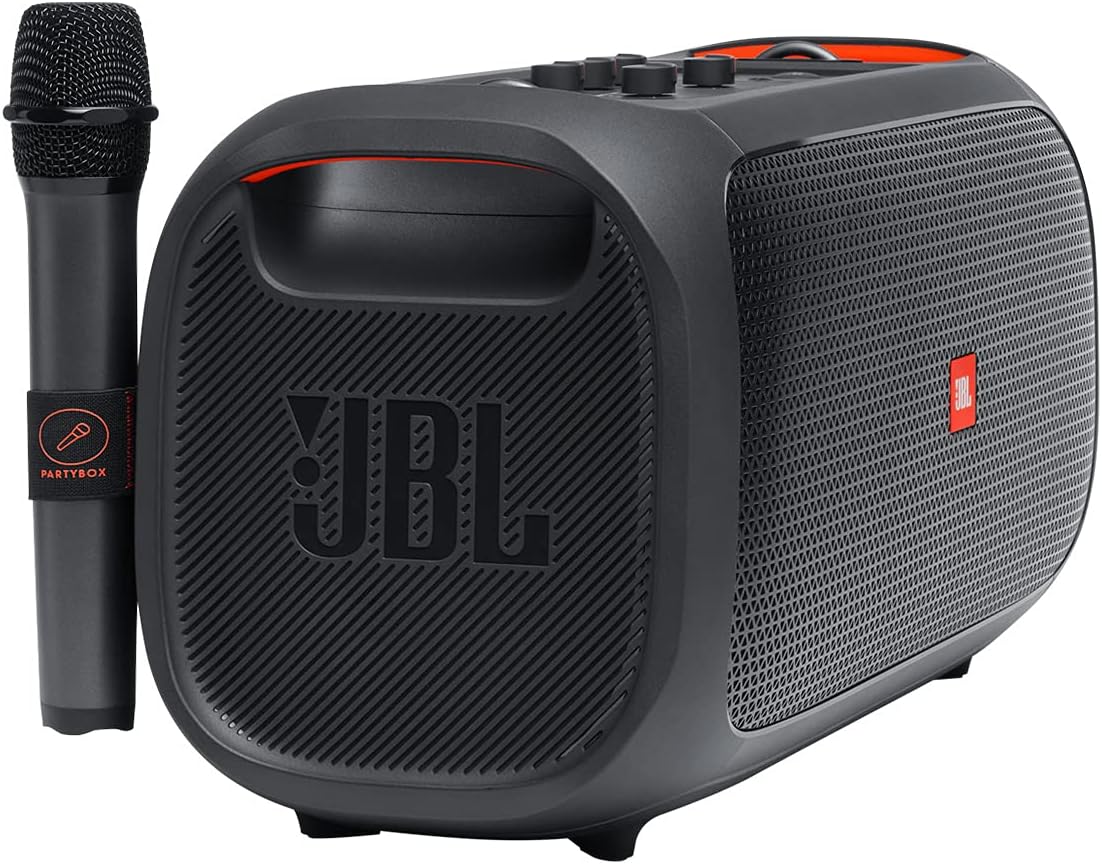 JBL PartyBox On-The-Go Powerful Portable Bluetooth Party Speaker with Dynamic Light Show  black