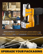 Hanchen Bag Sewing Machine High Speed Bag Sealing Machine Bag Closer Bag Closing Machine Bag Stitching Machine Industrial Sewing Machine Bag Stitcher for Sack Woven Kraft Paper Bag Sealing CE